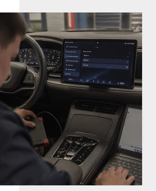 Русификация автомобиля BYD HAN для эксплуатации в Электростали